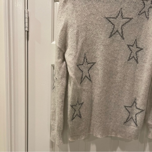 360cashmere Metallic Silver Star Sweater - Picture 9 of 13